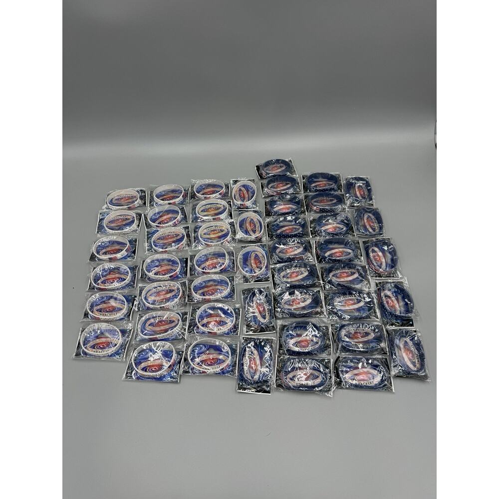 Patriotic USA Bracelets‎ United States Flag Stars Stripes Lot Of 47 NEW